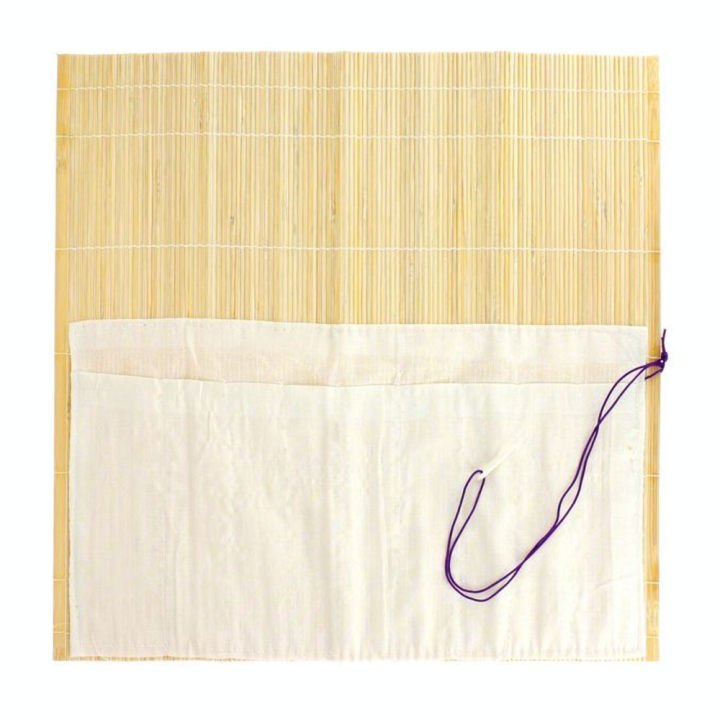 Pincelier en bambou avec poches 36 x 36cm - Rougier&Plé - Rougier et Plé