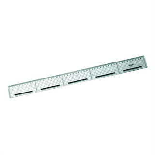 Règle de coupe avec bord en acier et patin antiglisse 50cm - Graphoplex - Rougier et Plé