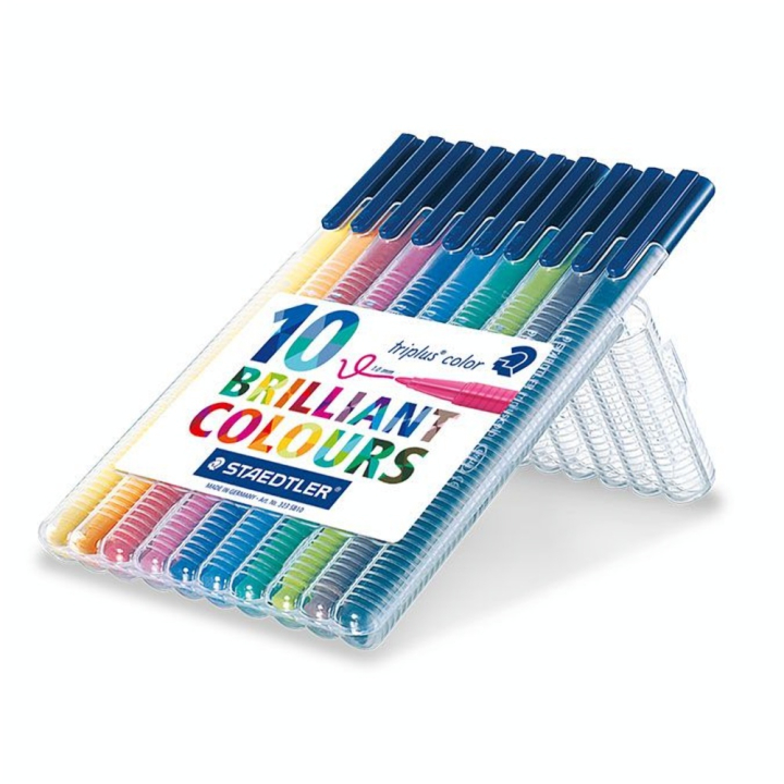 Feutre Triplus color étui rigide de 10 couleurs - Staedtler - Rougier et Plé
