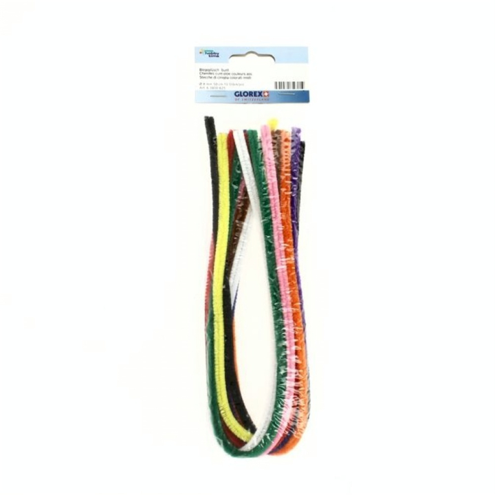 Chenille cure-pipe 50cm par 10 couleurs assorties - Rayher - Rougier et Plé