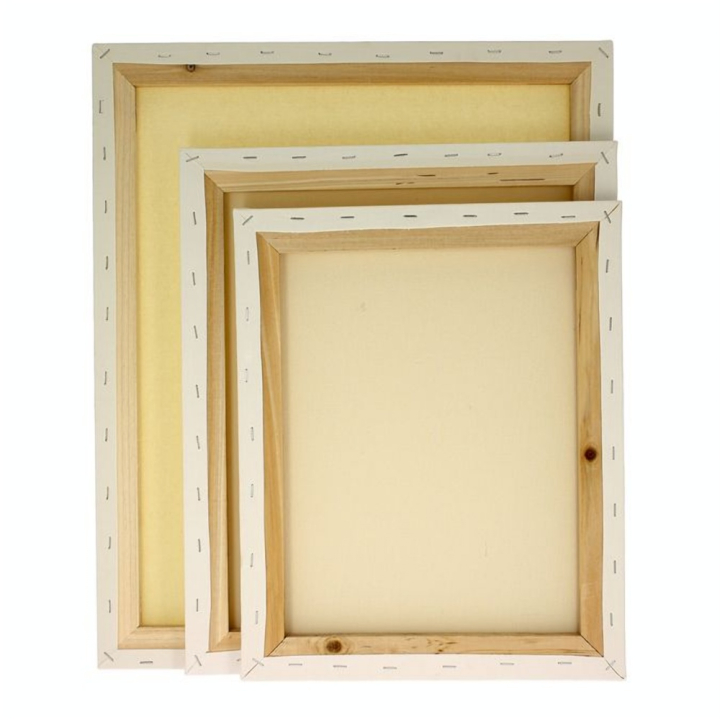 Lot de 3 châssis figure entoilé coton 6F 8F 10F - Créa - Rougier et Plé