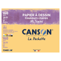 Papier Mi-Teintes 160g 24 x 32cm pochette de 12 feuilles pastel - Canson - Rougier et Plé
