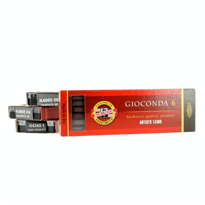 Mines noires ø5,6mm étui de 6 n°3 dur - Koh I Noor - Rougier et Plé