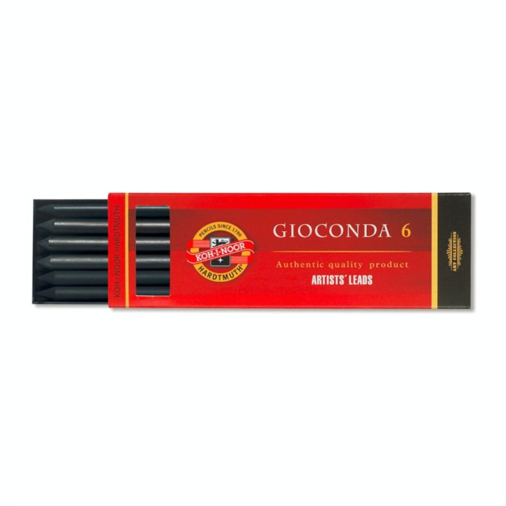 Mines ø5,6mm assortiment de 6 noires - Koh I Noor - Rougier et Plé