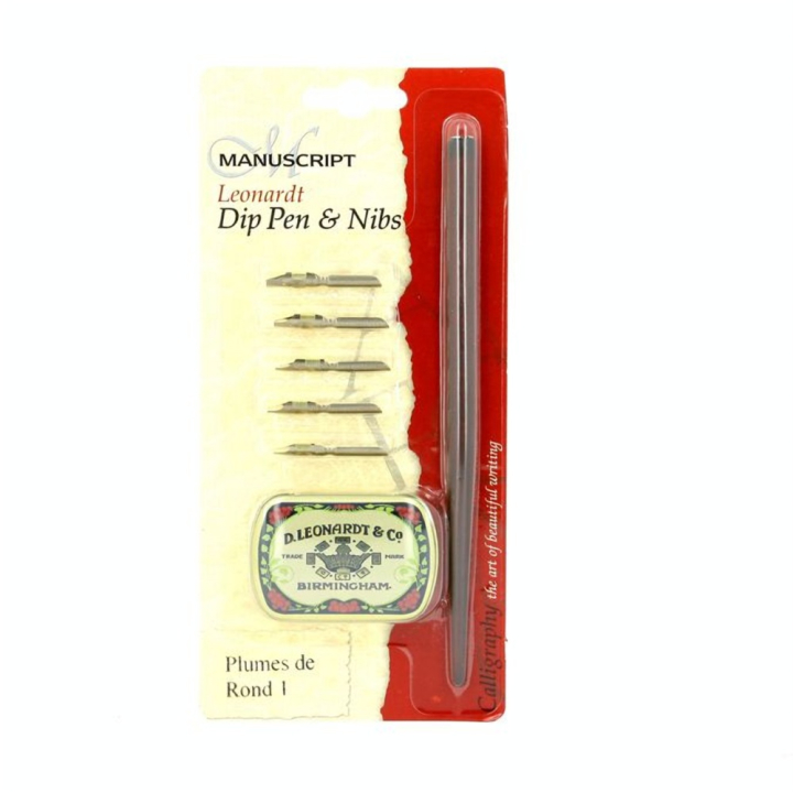 Kit de calligraphie porte-plume +5 plumes pour la ronde - Corect'Art - Rougier et Plé