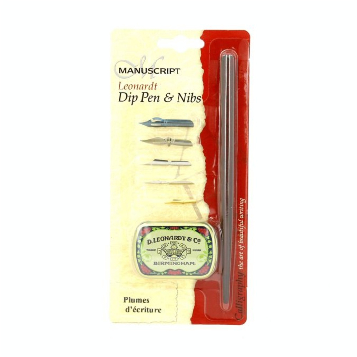 Kit de calligraphie porte-plume +5 plumes pour l'écriture - Corect'Art - Rougier et Plé