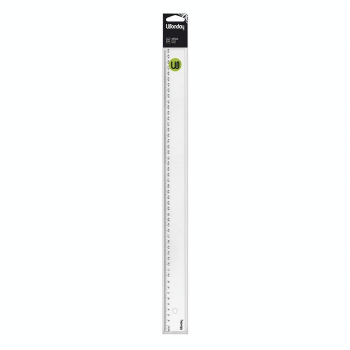 Règle plate en plastique graduée 50cm - Wonday - Rougier et Plé