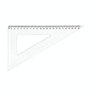 Équerre graduée en plastique 60° 22cm - Wonday - Rougier et Plé