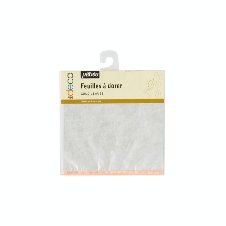 Feuille à dorer carnet de 12 - argent - Pébéo - Rougier et Plé