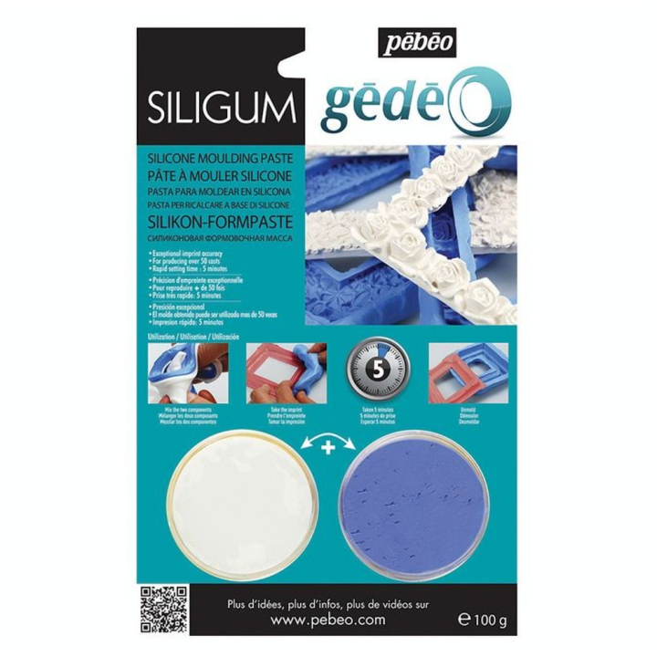 Pâte à mouler silicone Siligum 100g - Pébéo - Rougier et Plé