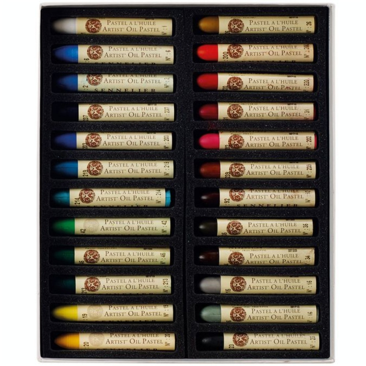 Boîte pastels à l'huile 24 couleurs universelles - Sennelier - Rougier et Plé
