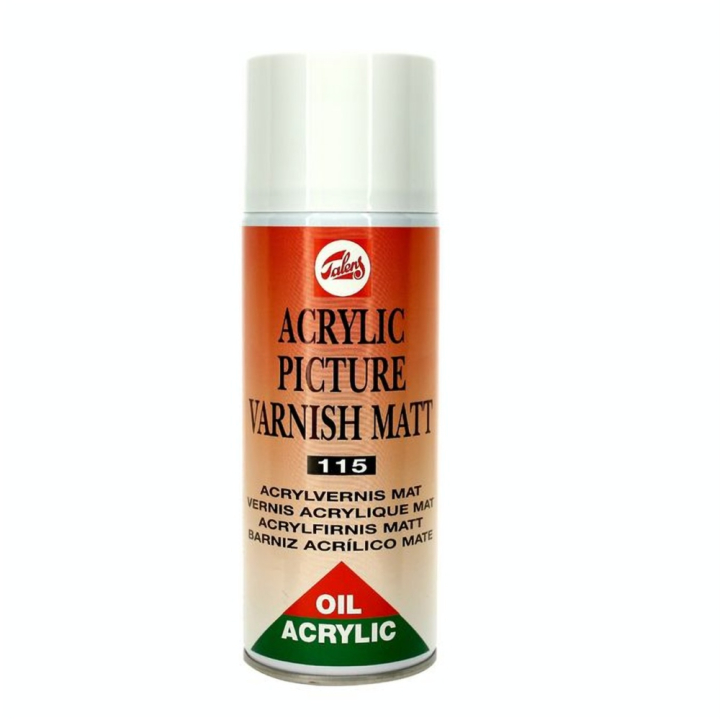 Vernis acrylique pour huile et acrylique aérosol 400ml mat - Talens - Rougier et Plé