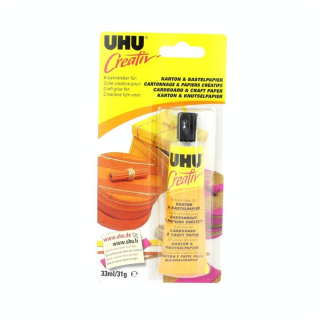 Colle creativ' cartonnage et papiers creatifs 33ml - Uhu - Rougier et Plé