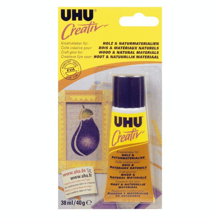 Colle creativ' bois & matériaux naturels 38ml - Uhu - Rougier et Plé