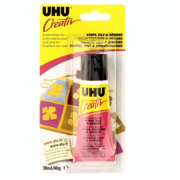 Colle creativ' tissu feutrine 38ml - Uhu - Rougier et Plé