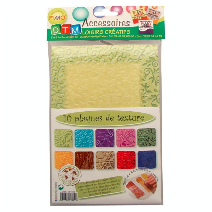 Lot de 10 plaques de texture n°1 - DTM - Rougier et Plé