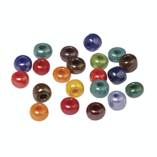 Sachet de perles en bois poli Ø12mm - Rayher - Rougier et Plé