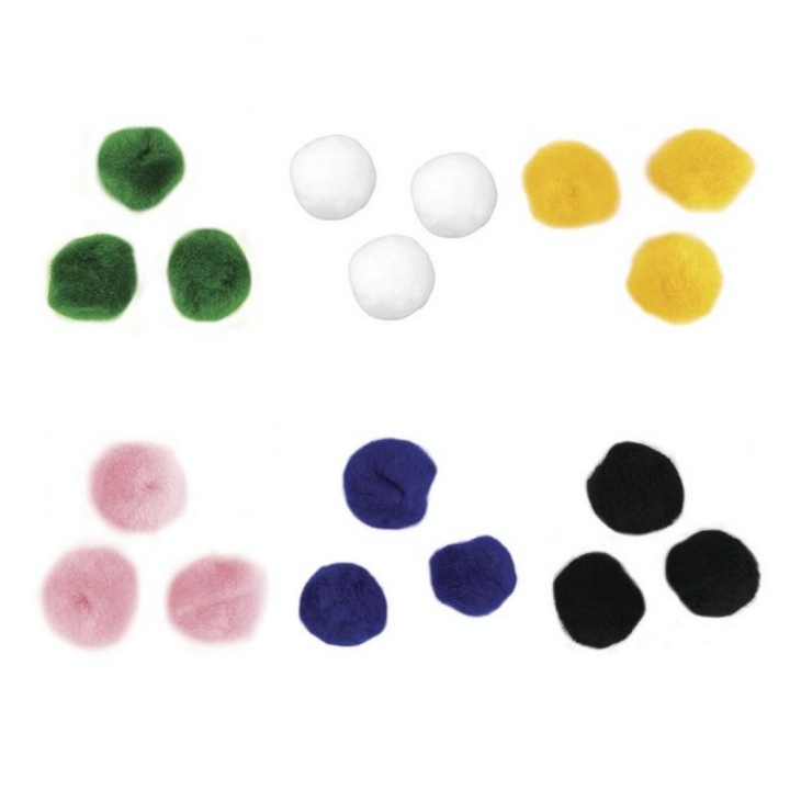Pompons 15 mm Set de 60 - Rayher - Rougier et Plé