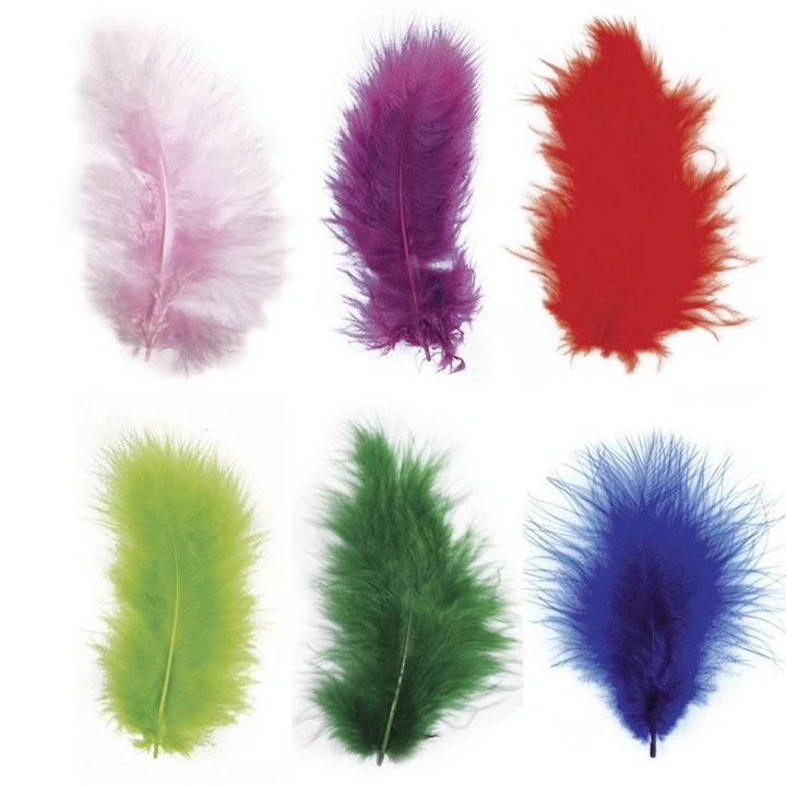Plume décorative 8cm sachet de 10 - Rayher - Rougier et Plé