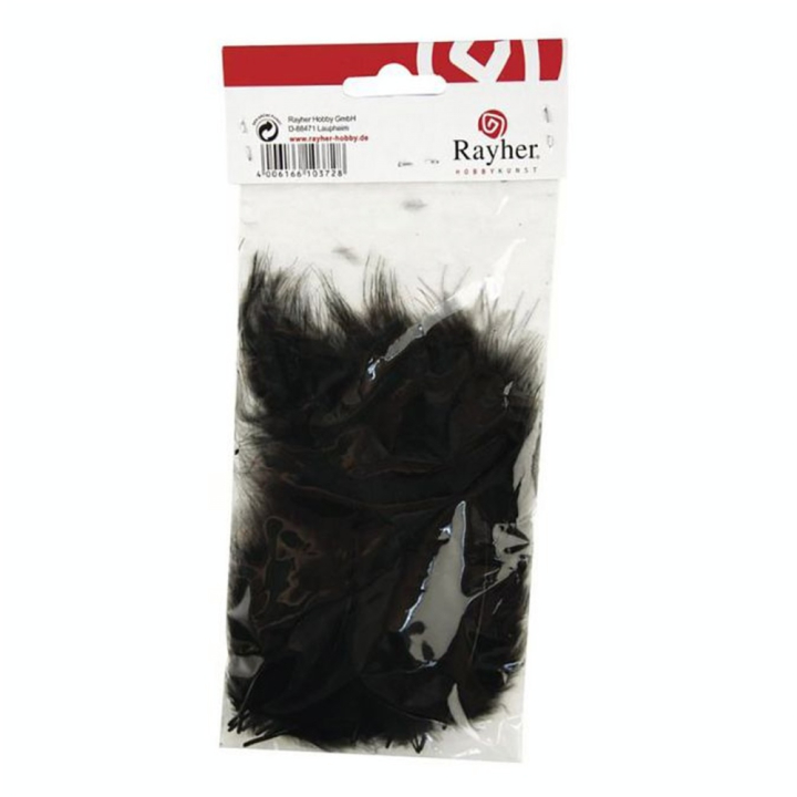 Plume duvetée 10-15 cm Sachet de 15 - Rayher - Rougier et Plé