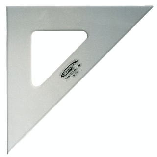 Équerre 3 bords droits 45° 26cm - Graphoplex - Rougier et Plé