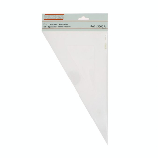 Équerre 3 bords antitaches 60° 30cm - Minerva - Rougier et Plé