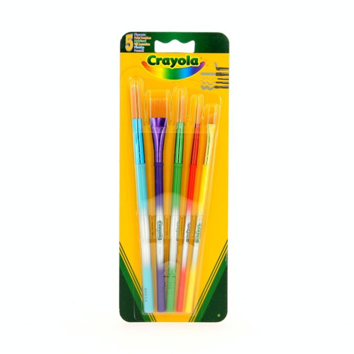 Set de 5 pinceaux synthétiques - Crayola - Rougier et Plé
