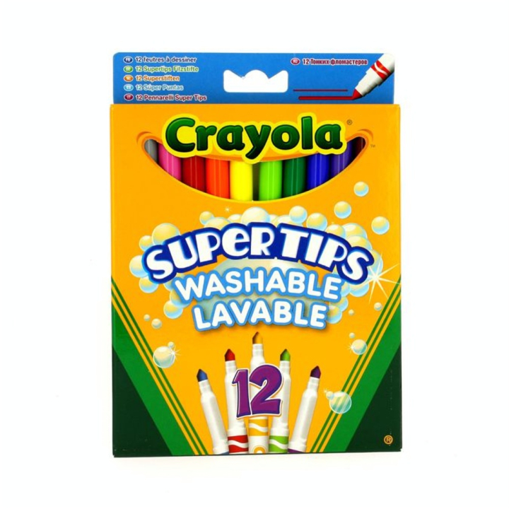 Feutre de coloriage lavables pochette de 12 - Crayola - Rougier et Plé