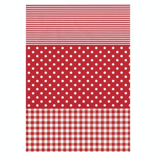 Papier 30 x 40cm 484 vichy rayé - Décopatch - Rougier et Plé