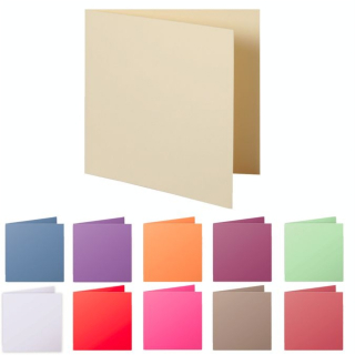 Carte pliée faire part Pollen 210g 135 x 135mm par 25 - Clairefontaine - Rougier et Plé