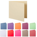 Carte pliée faire part Pollen 210g 135 x 135mm par 25 - Clairefontaine - Rougier et Plé