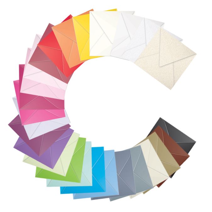 Enveloppe faire part Pollen 120g 165 x 165mm par 20 - Clairefontaine - Rougier et Plé