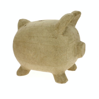 Objet en papier mâché tirelire cochon - Décopatch - Rougier et Plé