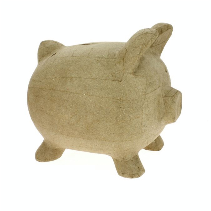 Objet en papier mâché tirelire cochon - Décopatch - Rougier et Plé