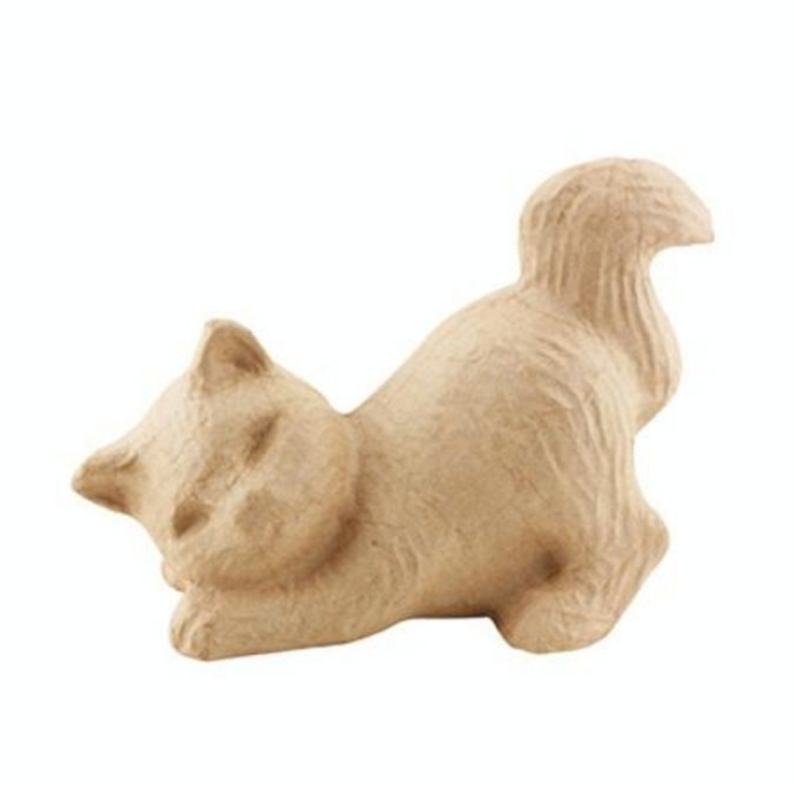 Objet en papier mâché chat songeur - Décopatch - Rougier et Plé