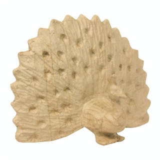 Objet en papier mâché paon - Décopatch - Rougier et Plé