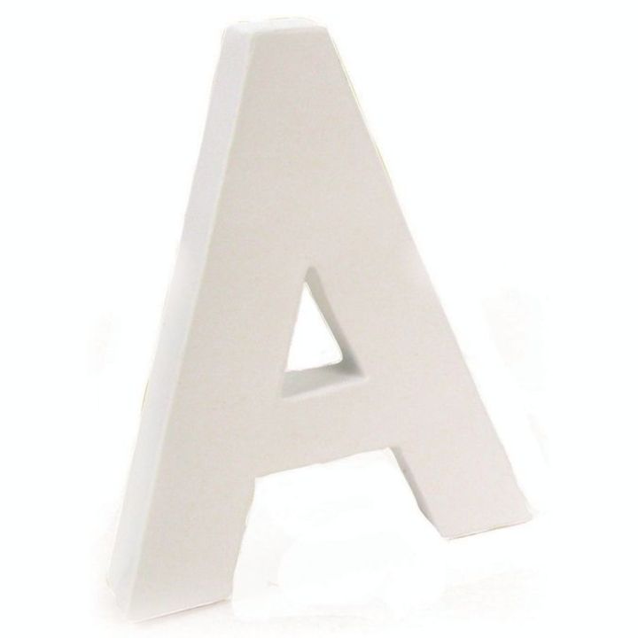 Lettre en papier mâché 12cm A - Décopatch - Rougier et Plé