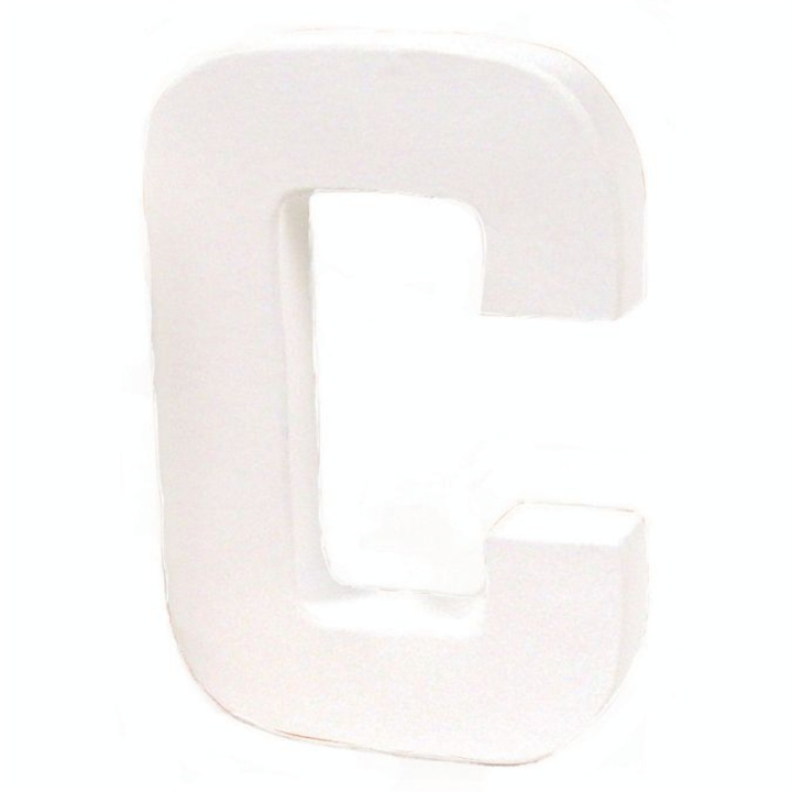 Lettre en papier mâché 12cm C - Décopatch - Rougier et Plé