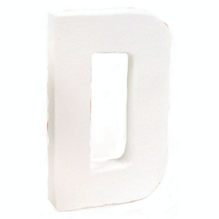Lettre en papier mâché 12cm D - Décopatch - Rougier et Plé