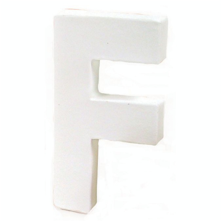 Lettre en papier mâché 12cm F - Décopatch - Rougier et Plé