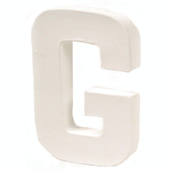Lettre en papier mâché 12cm G - Décopatch - Rougier et Plé