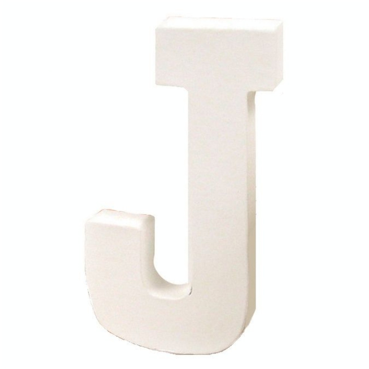 Lettre en papier mâché 12cm J - Décopatch - Rougier et Plé