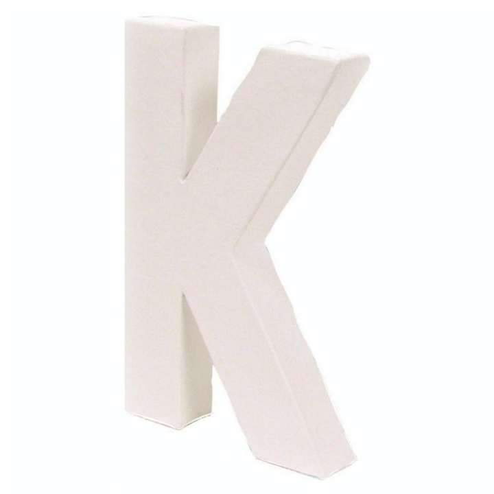Lettre en papier mâché 12cm K - Décopatch - Rougier et Plé