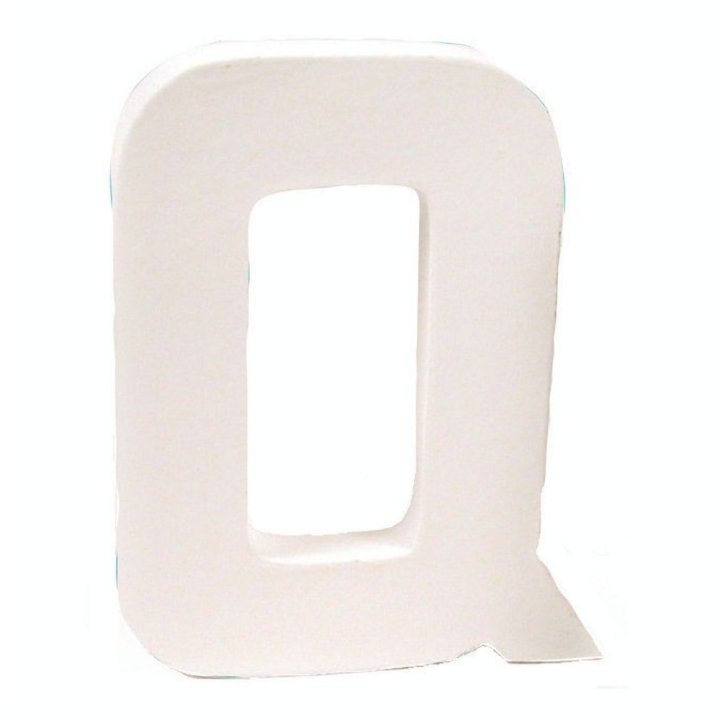 Lettre en papier mâché 12cm Q - Décopatch - Rougier et Plé