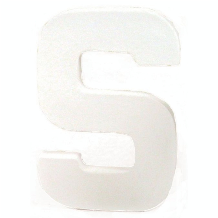 Lettre en papier mâché 12cm S - Décopatch - Rougier et Plé
