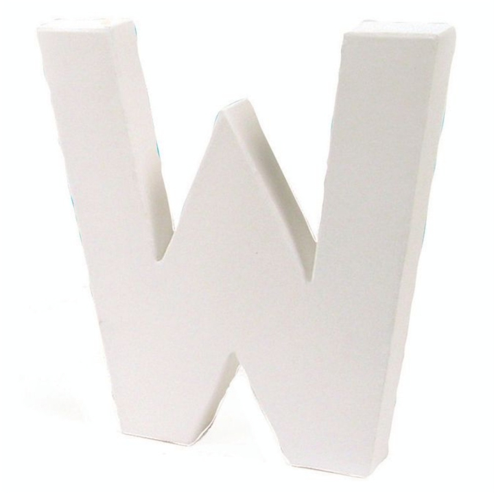 Lettre en papier mâché 12cm W - Décopatch - Rougier et Plé