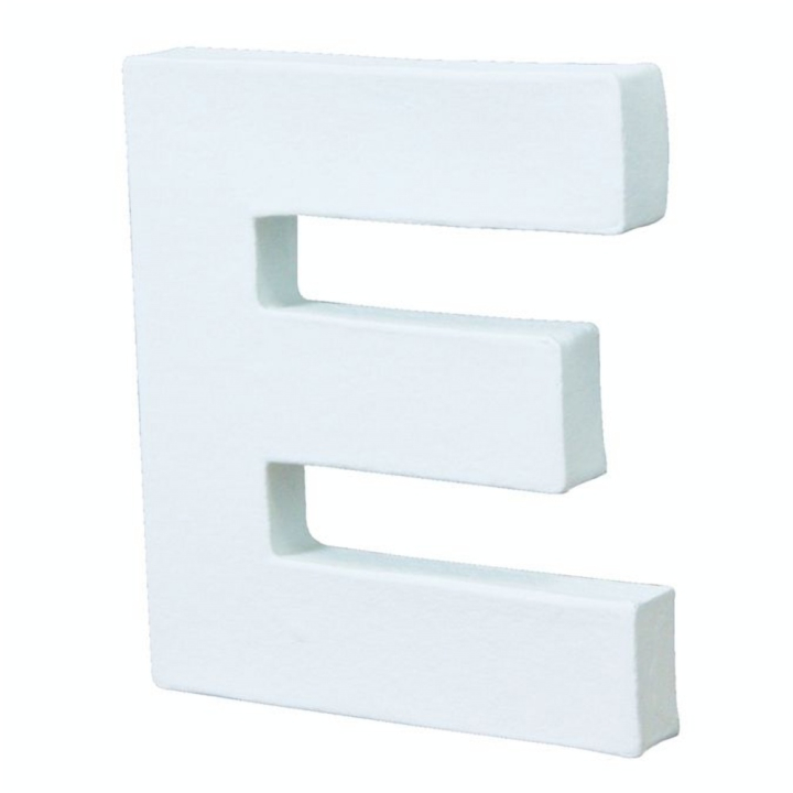 Lettre en papier mâché 20.5cm E - Décopatch - Rougier et Plé