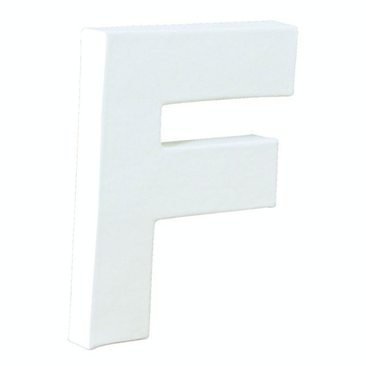 Lettre en papier mâché 20.5cm F - Décopatch - Rougier et Plé