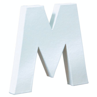 Lettre en papier mâché 20.5cm M - Décopatch - Rougier et Plé