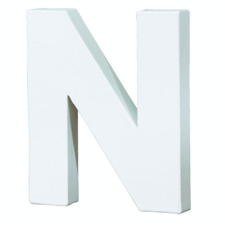 Lettre en papier mâché 20.5cm N - Décopatch - Rougier et Plé